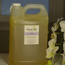 liquid organic olive oil soap with lavender essential oil