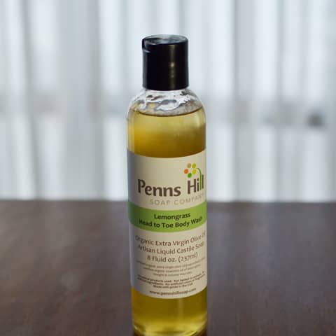 lemongrass organic liquid castile soap
