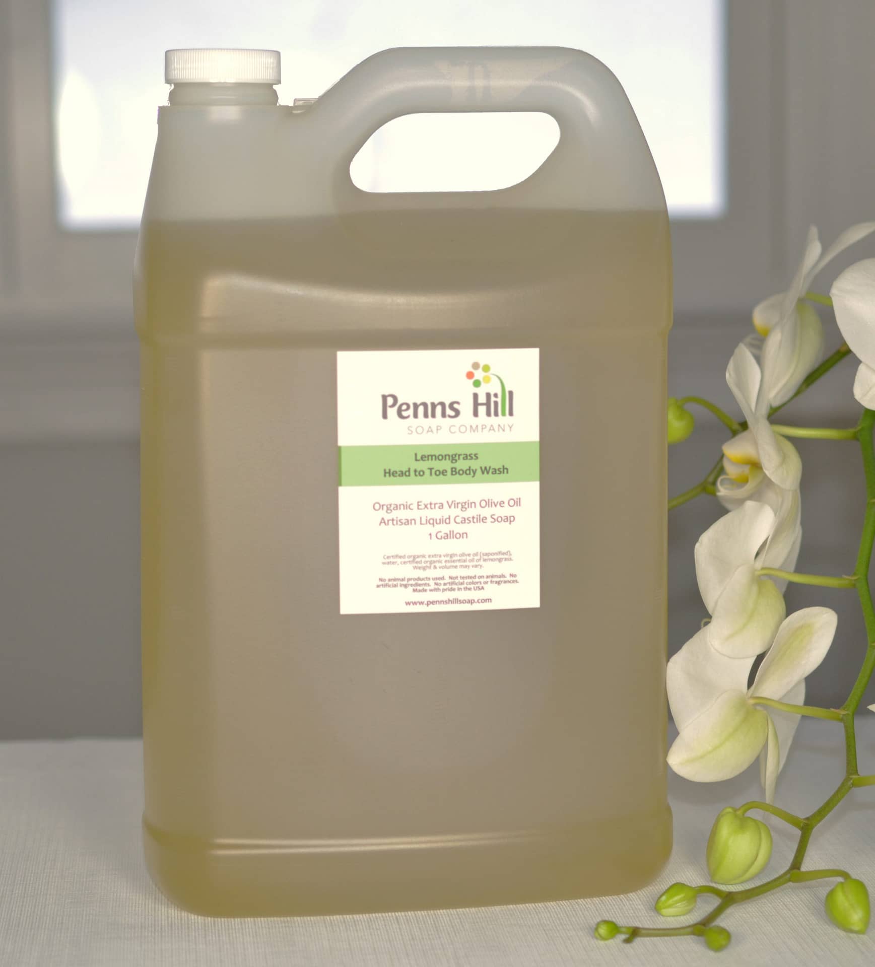 Organic Olive Oil Liquid Soap Unscented Gallon - Penns Hill