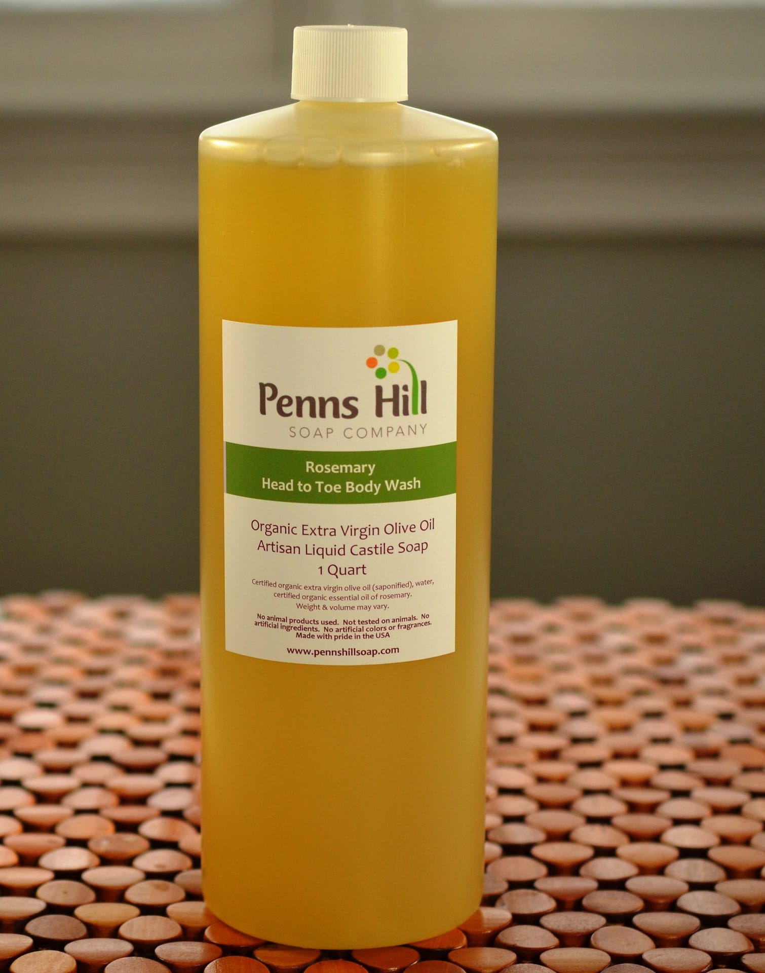 Organic Olive Oil Liquid Soap, Rosemary (Gallon) - Penns Hill Organic Soap  Company