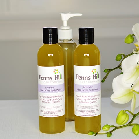 Organic Olive Oil Liquid Soap Unscented Quart - Penns Hill Organic
